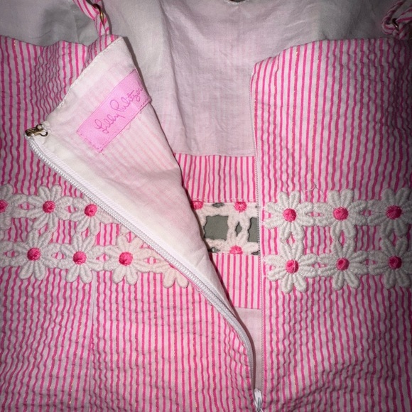 Lilly Pulitzer Pink Sheena Dress. NO SIZE TAG!  EUC. See measurements - Picture 14 of 15